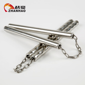 战豪22 25毫米直径儿童不锈钢双节棍铝合金表演二节棍实战双截棍