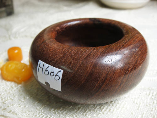 木檀世家海南黄花梨摆件 海黄酒器陶罐工艺品 笔洗H606收藏品木雕