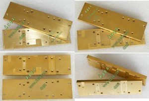 HP功放拆机 纯铜 镀金 106x32x5.6mm 散热板 散热器