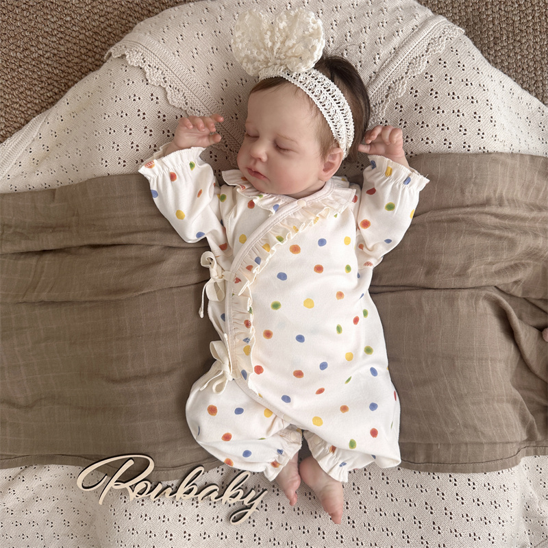 童趣满满可爱甜美彩色圆点连体衣