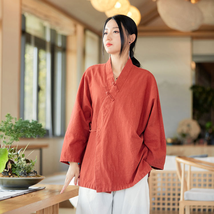 斜襟武术服晨风练功服外套