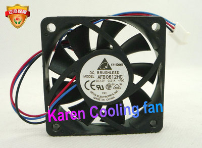Delta/台达 6013 DC12V 0.21A AFB0612HC 6cm 散热风扇