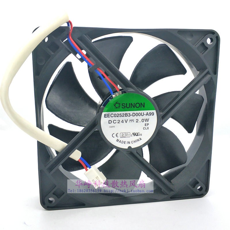 EEC0252B3-D00U-A99全新原装SUNON建准12025 24V 2.0W散热风扇2线