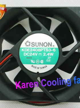 原装Sunon/建准 8025 DC24V 2.4w kd2408pts3-6 8cm 散热风扇