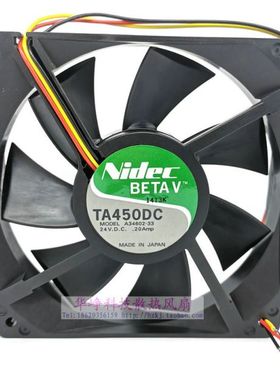 nidec机箱风扇器散热A34602-33 24v风扇器散热12025