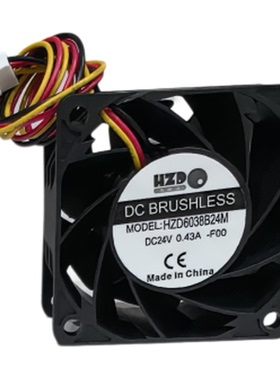 HZD6038B24M全新原装6038 DC24V 0.43A 6cm散热风扇hzdo