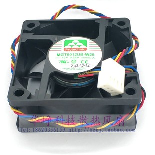 W25 6CM 6025 0.38A 4PWMCPU调速温控风扇 12V MGT6012UB