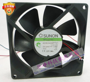 建准9225 9cm DC24V KDE2409PTV1 变频器风扇 1.9w 全新SUNON