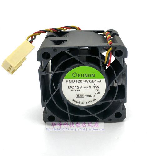 PMD1204WQB1-A原装Sunon/建准4028 DC12V 9.1W散热风扇3线大风量