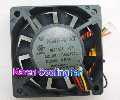 FBA06T24L M H全新NMB 6015 24v 0.07a变频器风扇6CM3线
