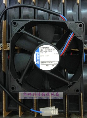 4412FGMLD全新原装Papst 12025 DC12V 0.16a 12cm厘米散热风扇2线