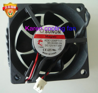 全新原装SUNON建准6025 12V 1.8W KDE1206PTV1 6cm风扇 6厘米12V