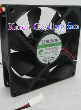 原装SUNON/建准9225 DC12V 1.0W KDE1209PTV3 9CM 2线 散热风扇