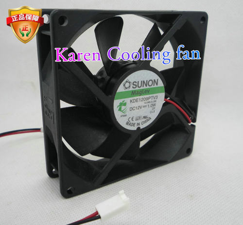 原装SUNON/建准9225 DC12V 1.0W KDE1209PTV3 9CM 2线 散热风扇