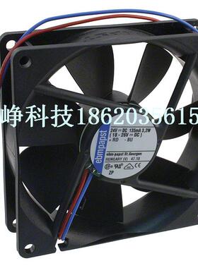 全新原装 PAPST 9225 DC24V 3W 3414NH 9cm 变频器 散热风扇