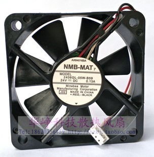 6015 DC24V B59 原装 3线散热风扇 05W NMB 2406GL 热销推荐 0.13A