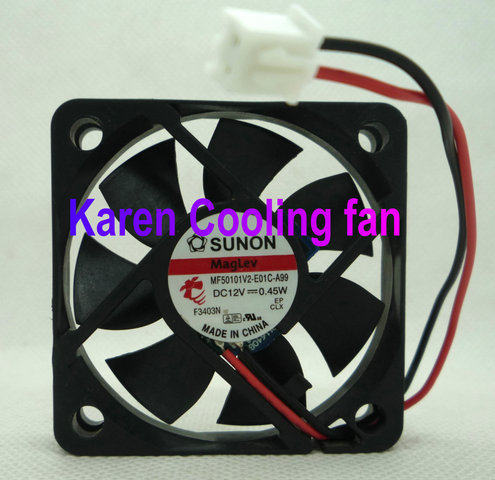 MF50101V2-E01C-A99全新SUNON/建准超静音风扇5010 12V 0.45W 5CM