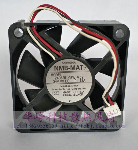 全新原装NMB 6015 24V 0.18A 2406RL-05W-M59 6CM/6厘米 散热风扇