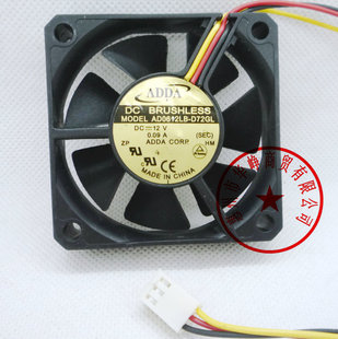 12V 0.09A 6CM ADDA 3线 D72GL 6015 散热风扇 AD0612LB