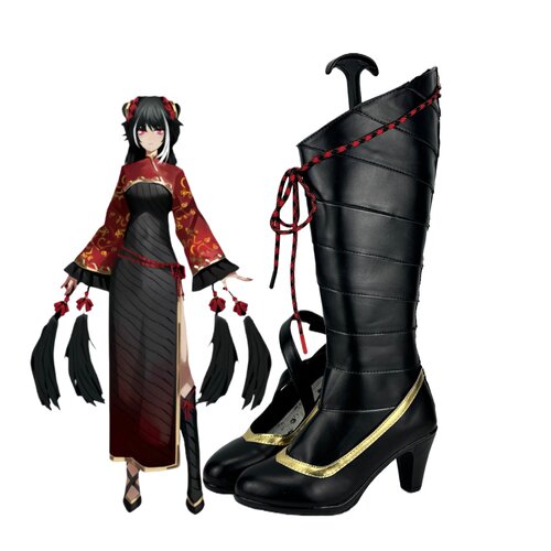 210边狱巴士贾惜春cos鞋子定制动漫游戏cosplay靴子定做