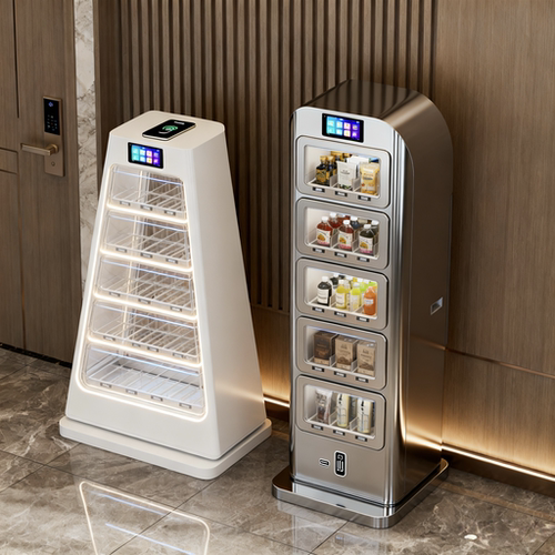 酒店售货机民宿自动售货机无人扫码自助贩卖机客房售卖机扫码立牌
