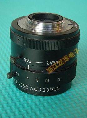 进口SPACECOM G50MM 1:1.8 1寸 C口工业摄像镜头