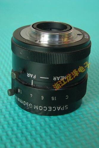 进口SPACECOM G50MM 1:1.8 1寸 C口工业摄像镜头