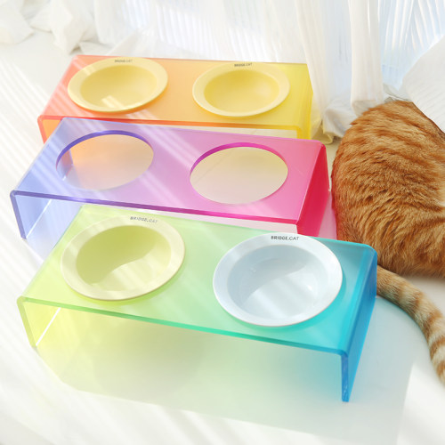 韩国碗架双碗架猫碗餐桌狗碗