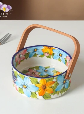 水仙花系列 木柄果篮