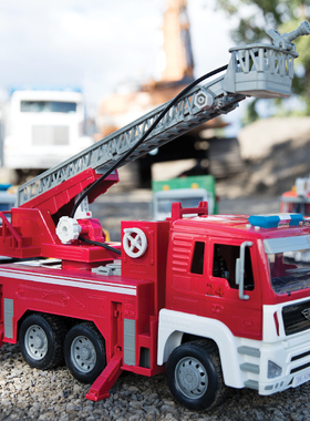 北美Driven大号消防车儿童仿真玩具车模型工程车汽车益智认知车模