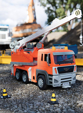 北美Driven大号起重机儿童仿真玩具车模型工程车汽车益智认知车模