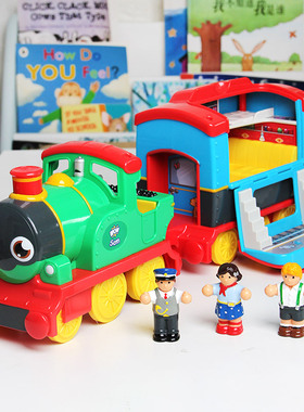 英国wow儿童惯性玩具车小火车拖车车厢男孩女2-6岁情景模拟车结实