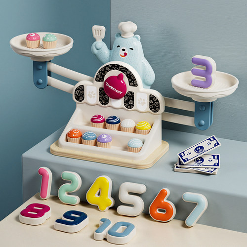 特宝儿小熊天平益智数字玩具