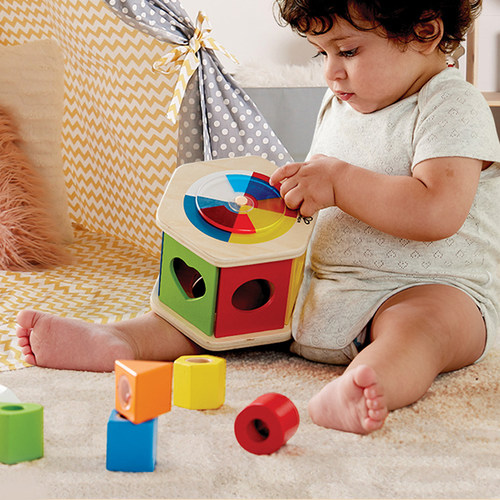 Hape形状配对积木盒益智蒙氏教具