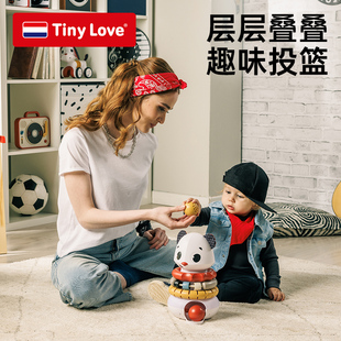 Tiny 积木 Love 婴儿电子堆叠玩具儿童益智叠叠乐宝宝声光电拼装