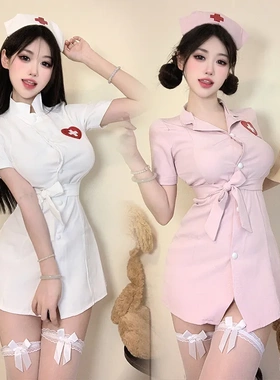［大码］新款内衣护士装角色扮演制服套装