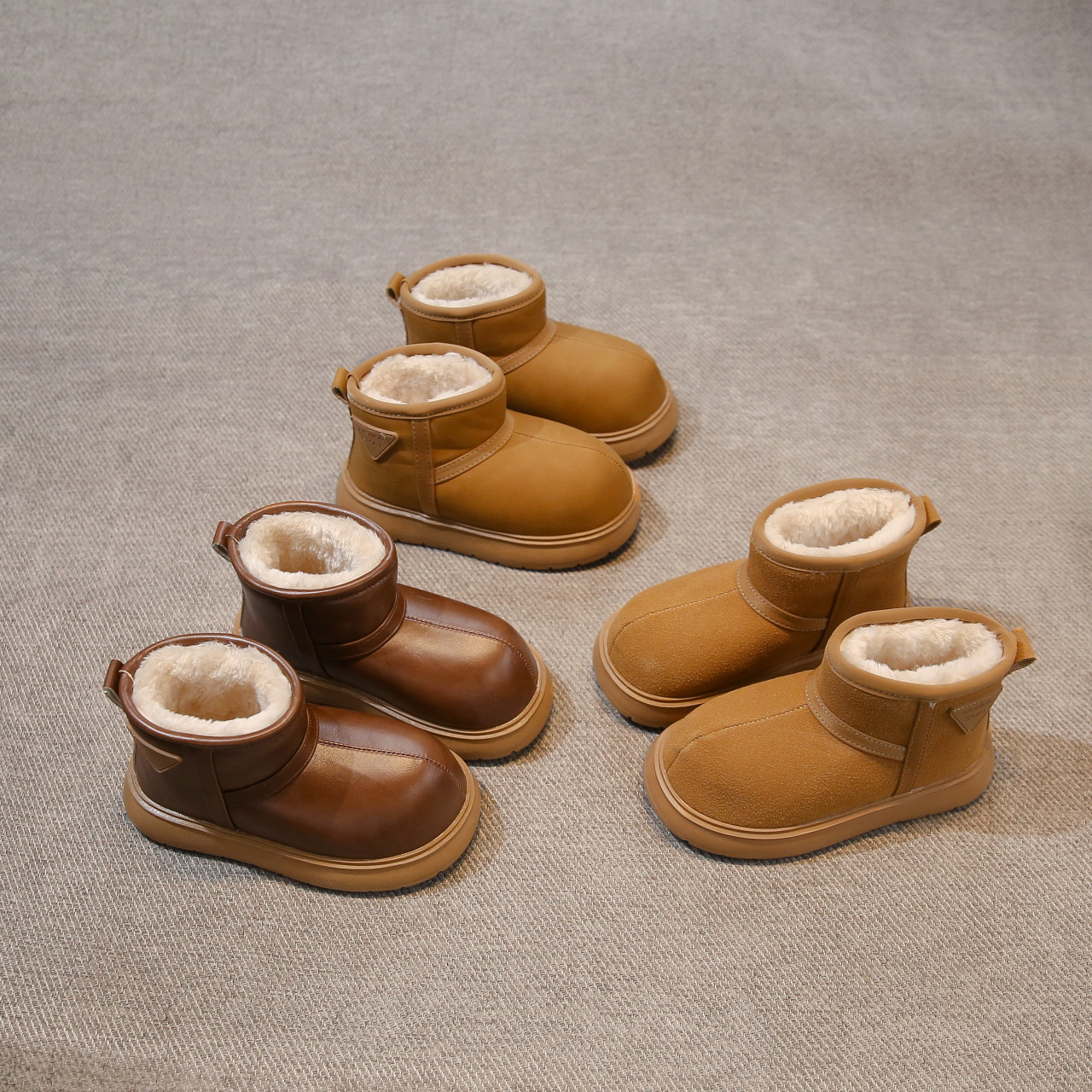 女童墩墩小奶包卡皮巴拉欧洲站儿童大棉鞋2025冬季反绒皮面雪地靴,童鞋/婴儿鞋/亲子鞋,雪地靴,淘宝优惠券,粉丝福利购,淘宝优惠卷