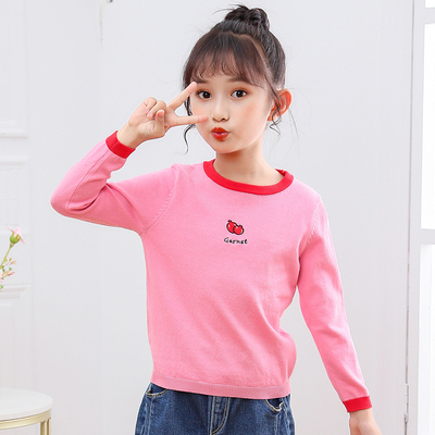 春秋款套头低领宽松外穿打底衫