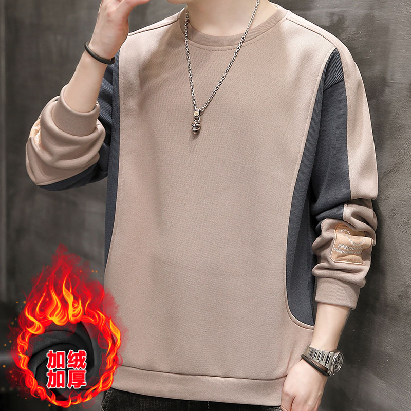 2023主推休闲拼色加绒男卫衣JR6717P45货源充足,男装卫衣,星座1106-2（原1111B）