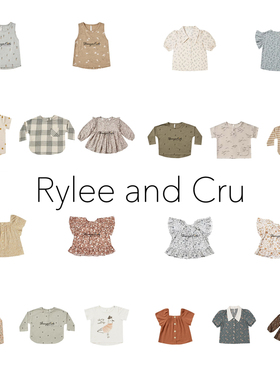 4Z清仓 rylee and cru 儿童纯棉印花T恤打底衫 碎花衬衫 背心