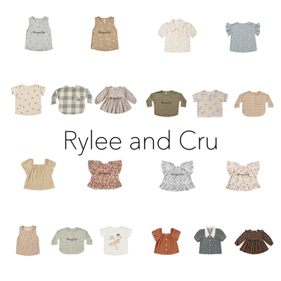 4Z清仓 rylee and cru 儿童纯棉印花T恤打底衫 碎花衬衫 背心