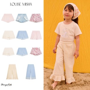 Shinyee▲Louise Misha ss26春夏女童法式印花短裤 长裤 牛仔裤