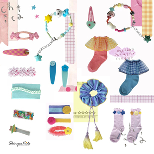 Shinyee▲chiica 独立设计师品牌儿童创意手工发夹小众发饰 配饰