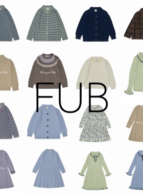 3折清仓 FUB秋冬儿童羊毛针织衫毛衣开衫 连衣裙 针织裤 半裙