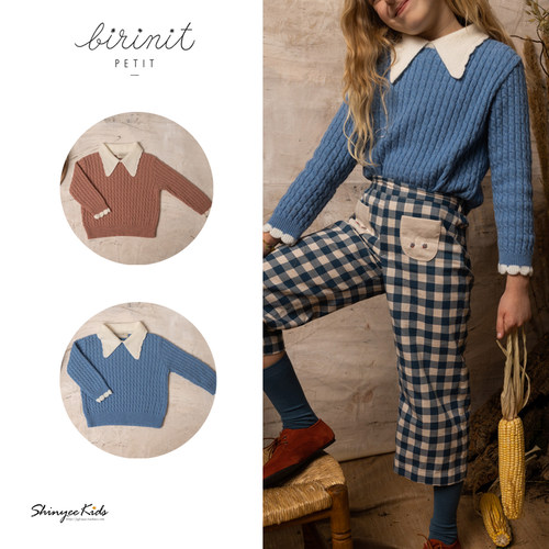 birinitpetit儿童翻领针织衫