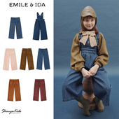 emile 背带裤 aw25秋冬儿童法式 5ZShinyee 牛仔裤 ida 直筒裤