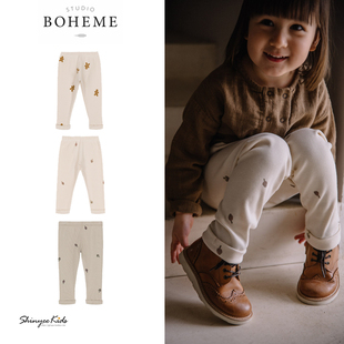 姜饼人长裤 Shinyee boheme aw22秋冬儿童纯棉打底裤