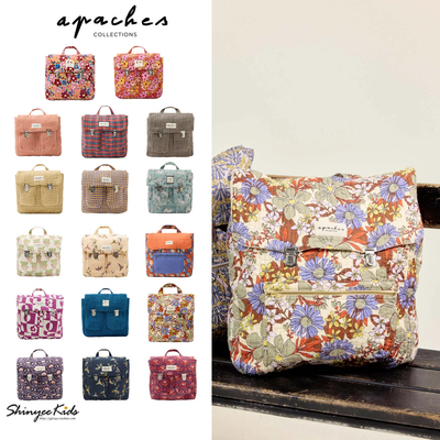 Shinyee▲apaches ss26新款儿童双肩包法式印花亲子款书包背包