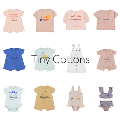 3Z清仓 tiny cottons儿童春夏针织衫T恤连体衣背带裙泳衣