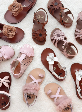 6ZShinyee▲pepe ss25春夏儿童手工皮鞋亮片芭蕾舞鞋单鞋凉鞋
